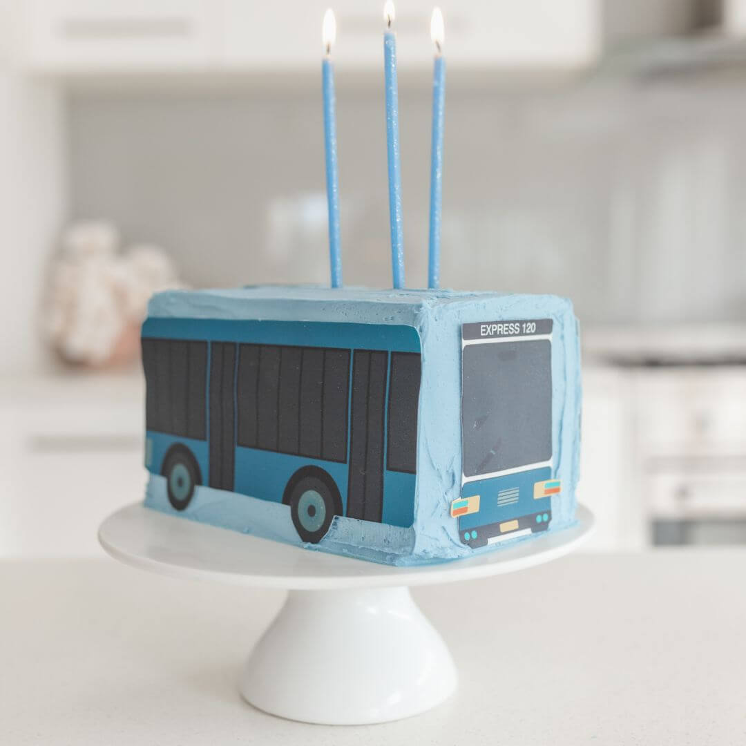 Blue Bus Cake Kit