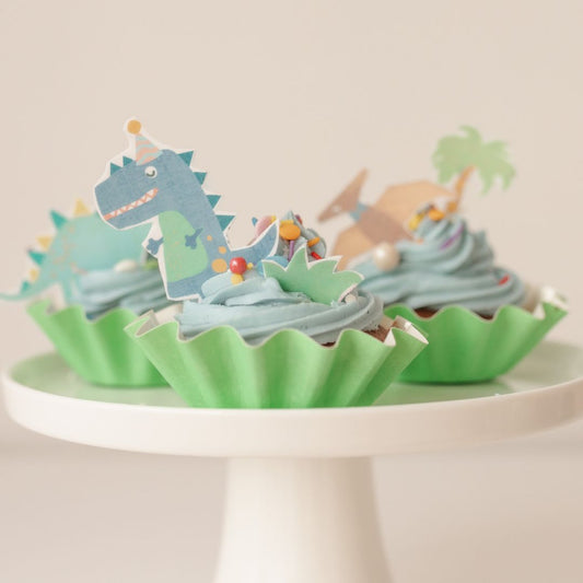 Blue Dinosaur Cupcake Kit