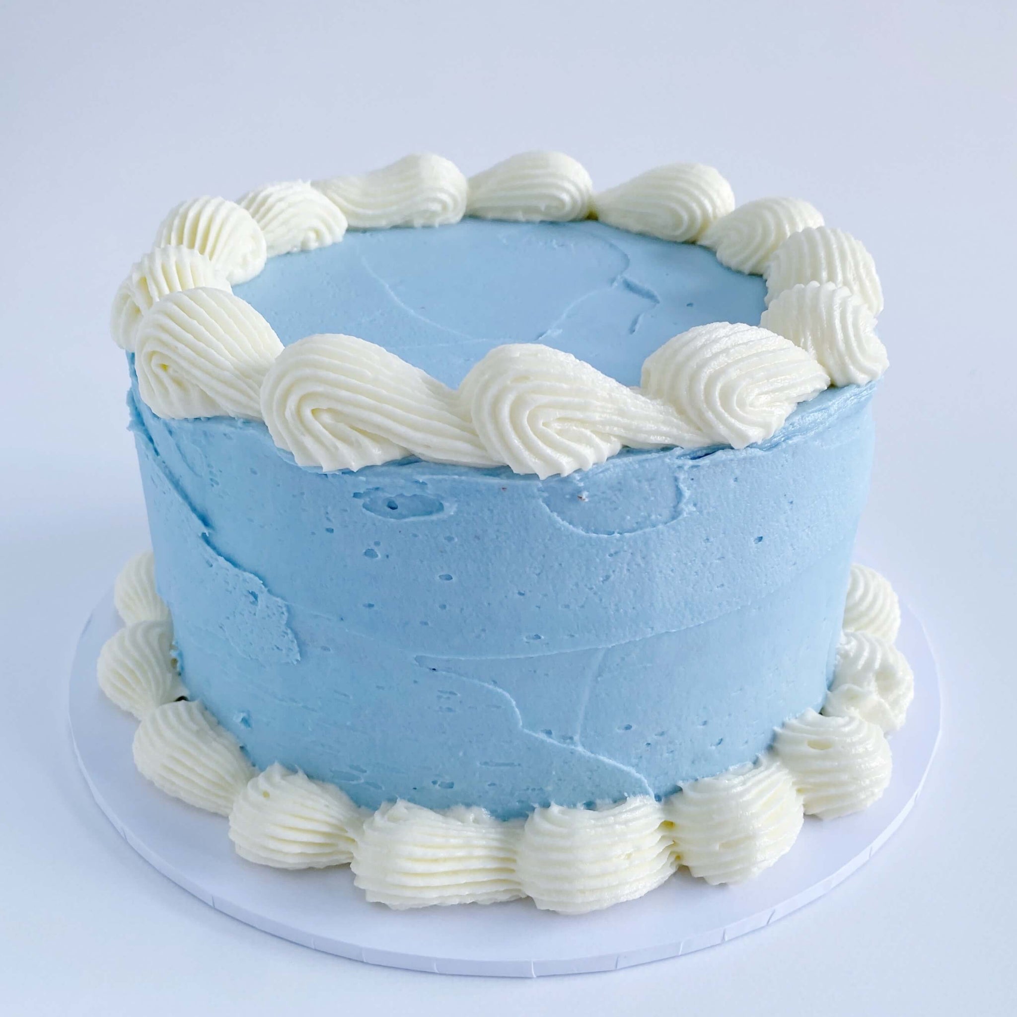 Blue Round Cake