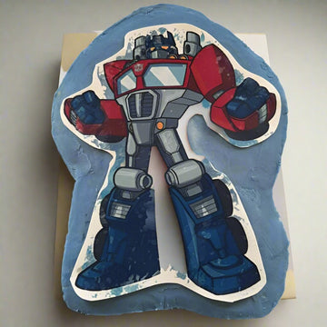 Custom Blue Transformer Cake Kit