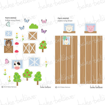 Cherry Red Farm Barnyard Edible Images