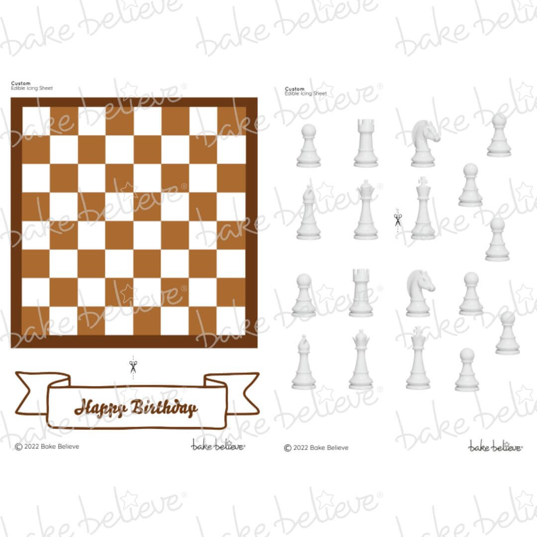 Chess Edible Image Set