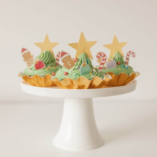 Christmas Tree Cupcake Edible Image Set