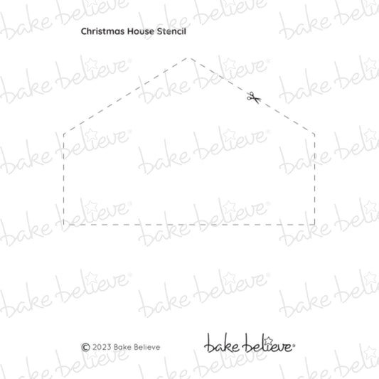Christmas House Stencil