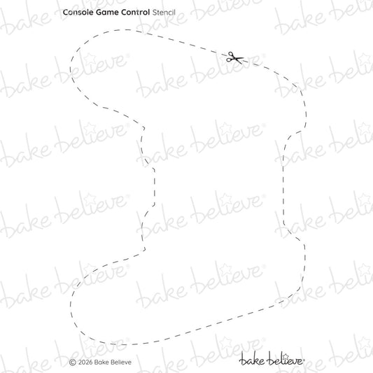 Console Game Control Stencil