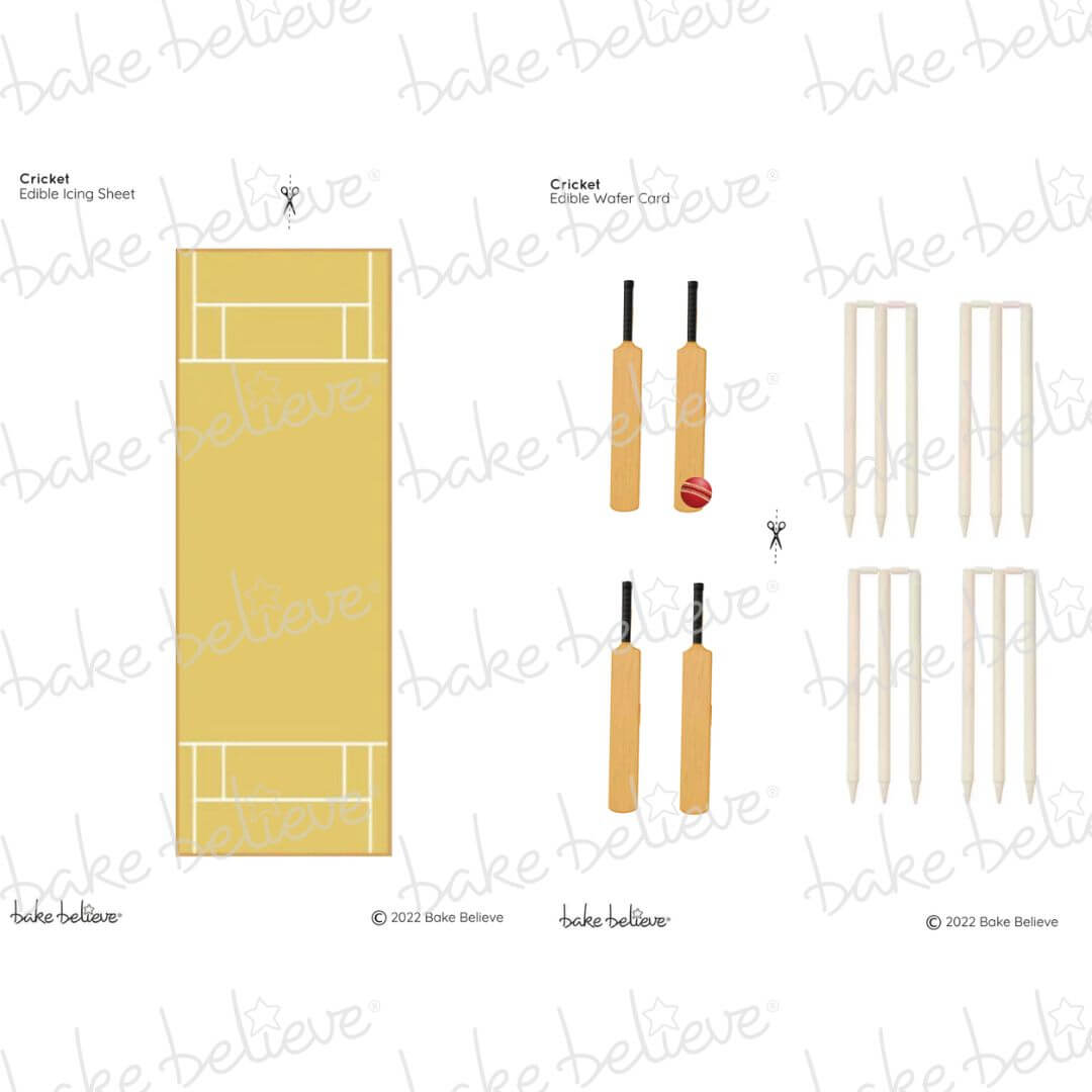 Cricket Pitch Edible Images