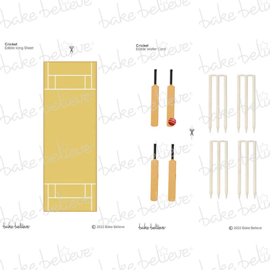Cricket Pitch Edible Image Set