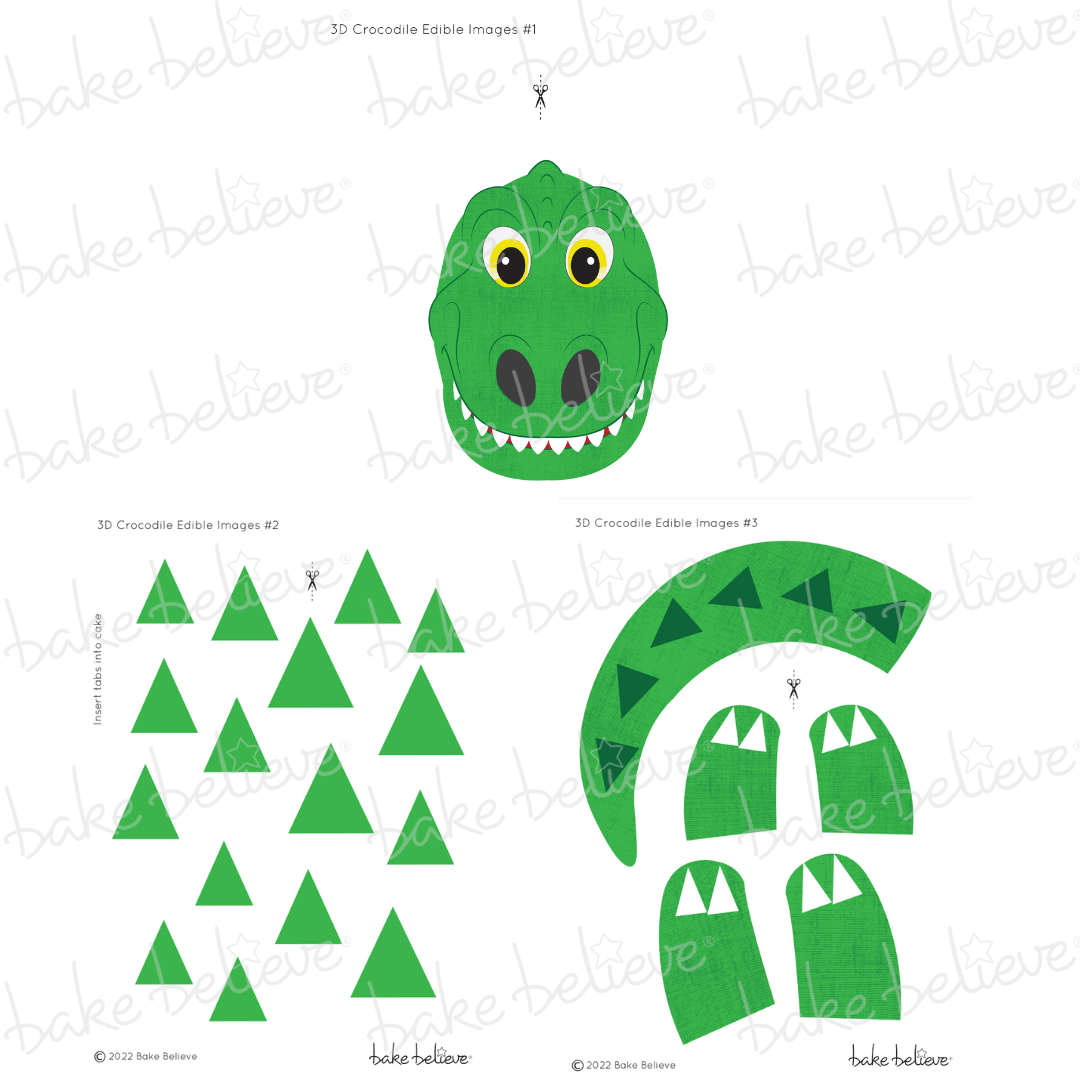 Crocodile Edible Image Set