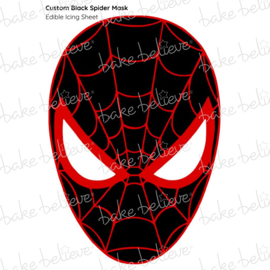 Custom Black Spider Mask Cake Kit