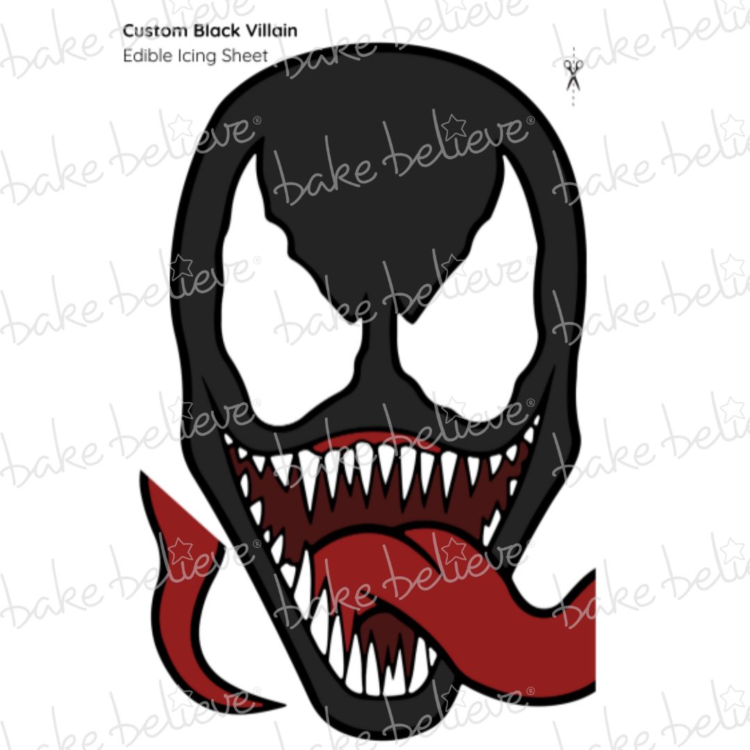 Custom Black Villain Edible Images