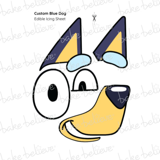 Custom Blue Dog Cake Kit