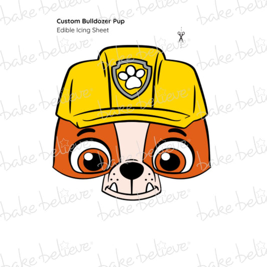 Custom Bulldozer Pup Cake Kit