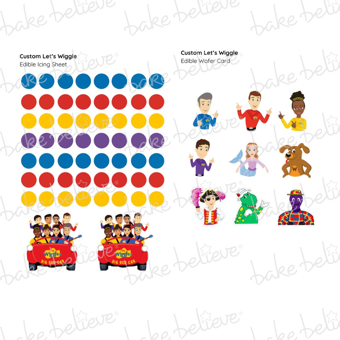 Custom Let's Wiggle Edible Images (New Cast)