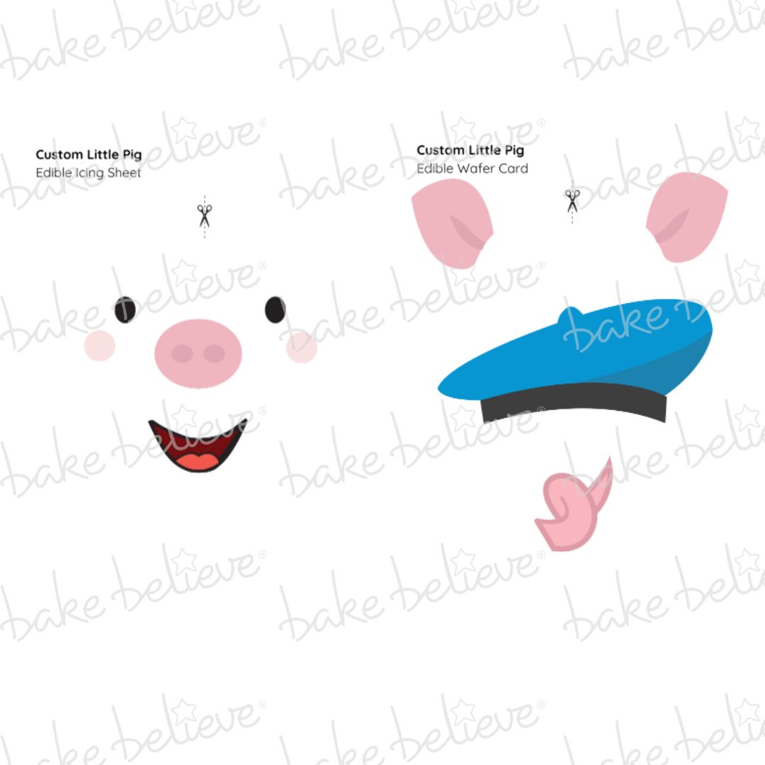 Custom Little Pig Edible Images