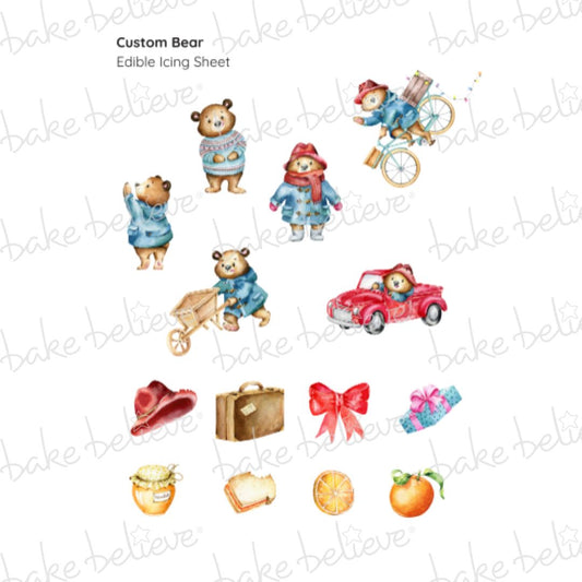 Custom London Bear Number Cake Kit