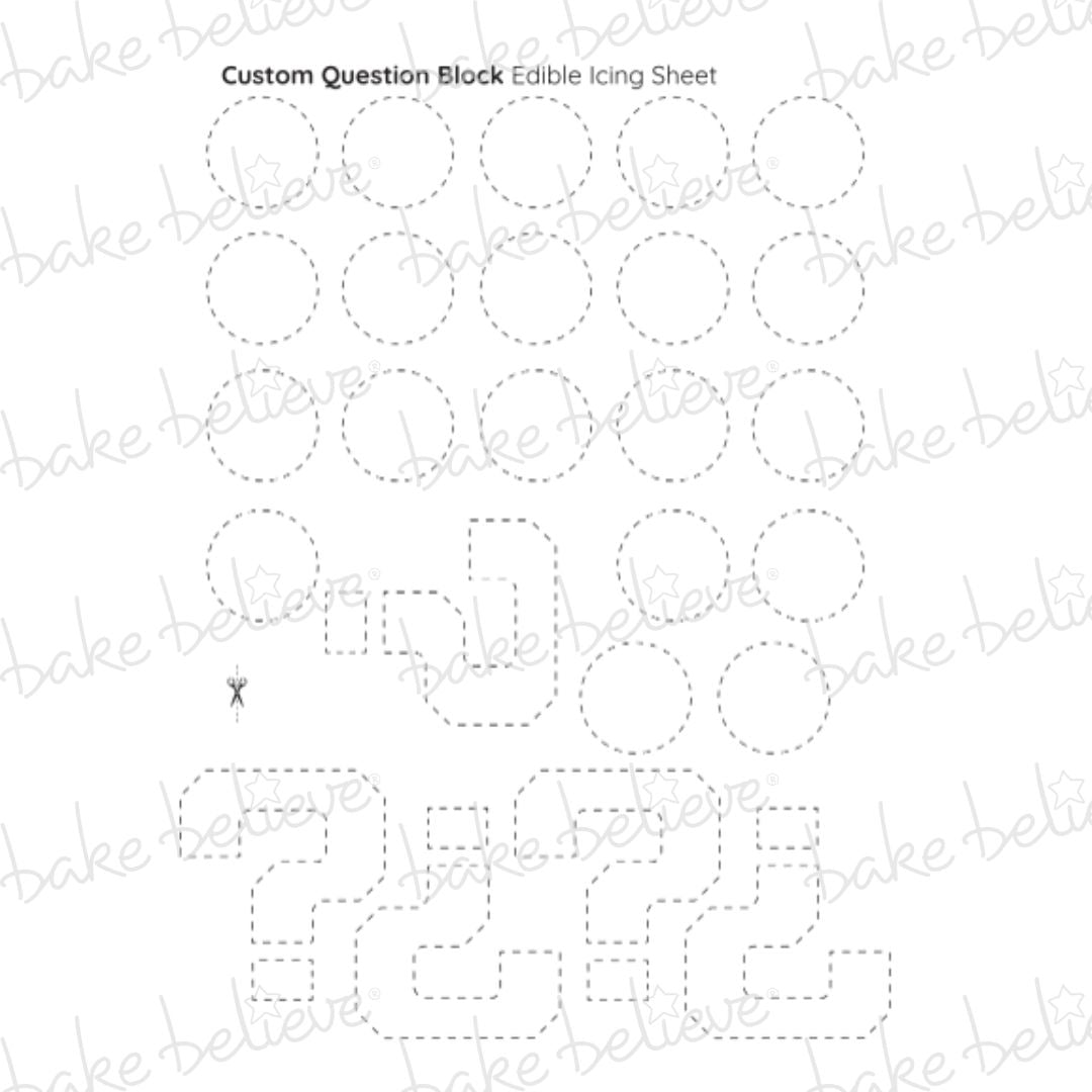 Custom Question Block Edible Images