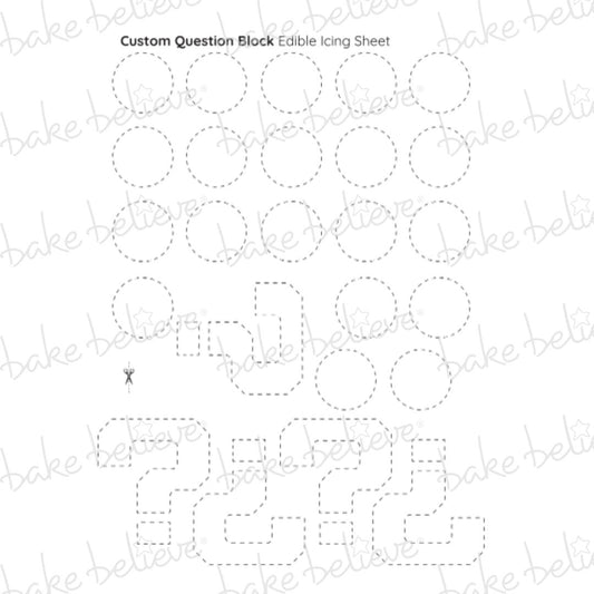 Custom Question Block Cake Kit