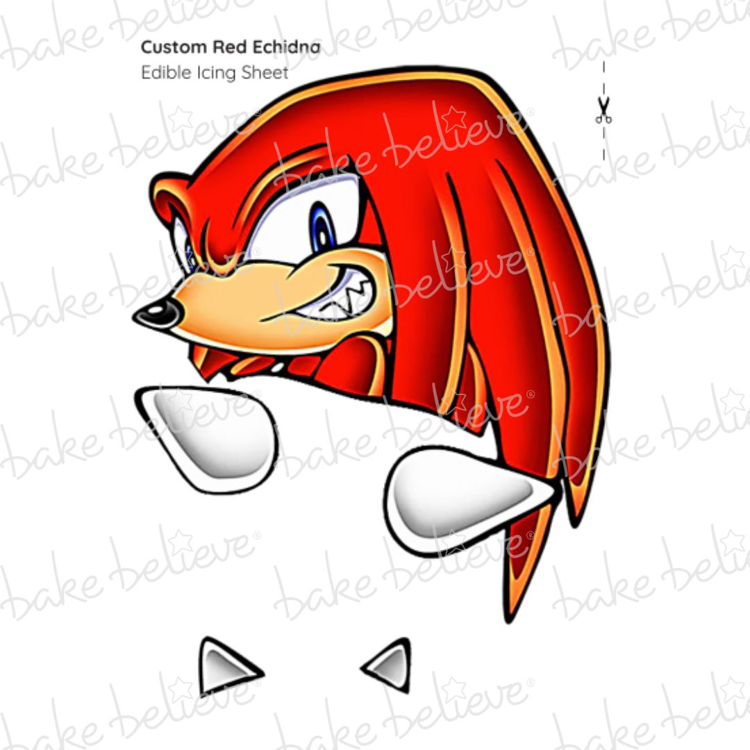 Custom Red Echidna Edible Images