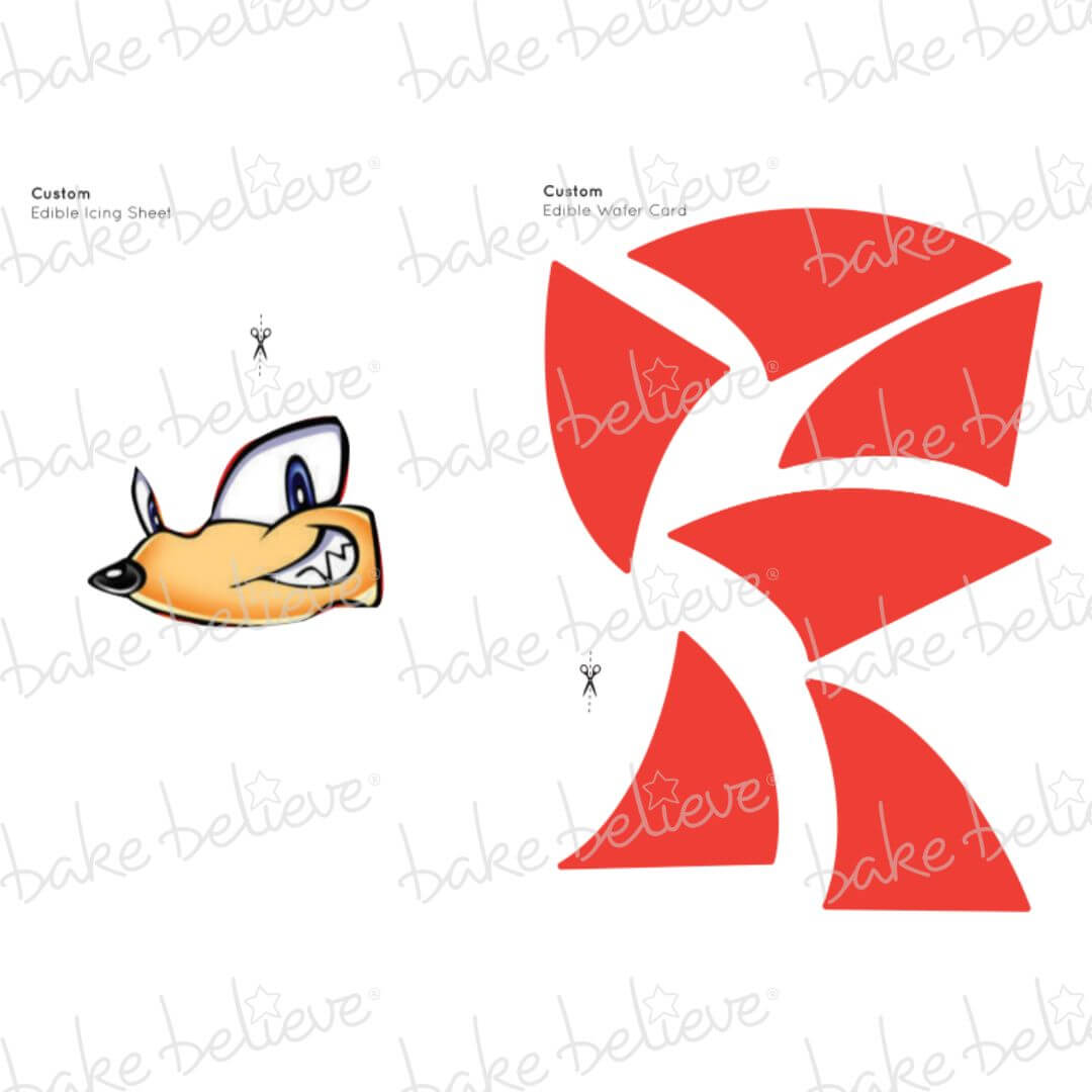 Custom Red Hedgehog Edible Images