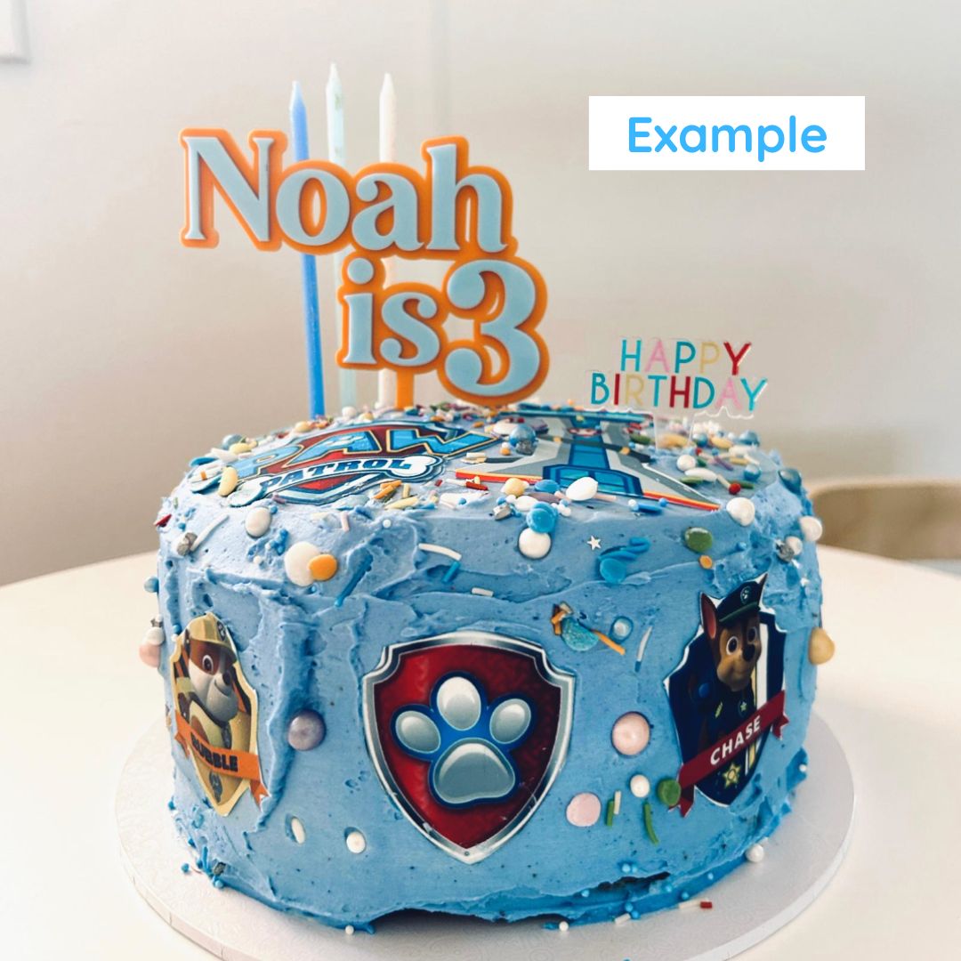 Example of a Custom Round Cake