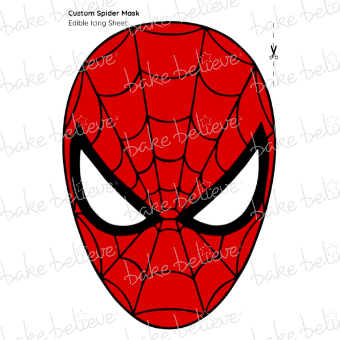 Custom Spider Mask Edible Images