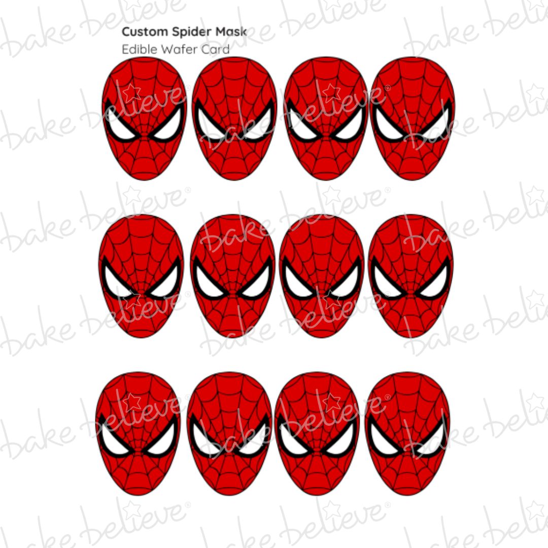 Custom Spider Mask Wafer Card