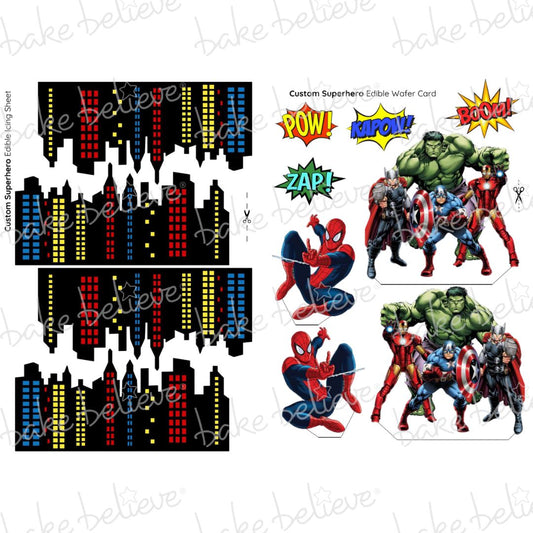 Custom Superhero Edible Images
