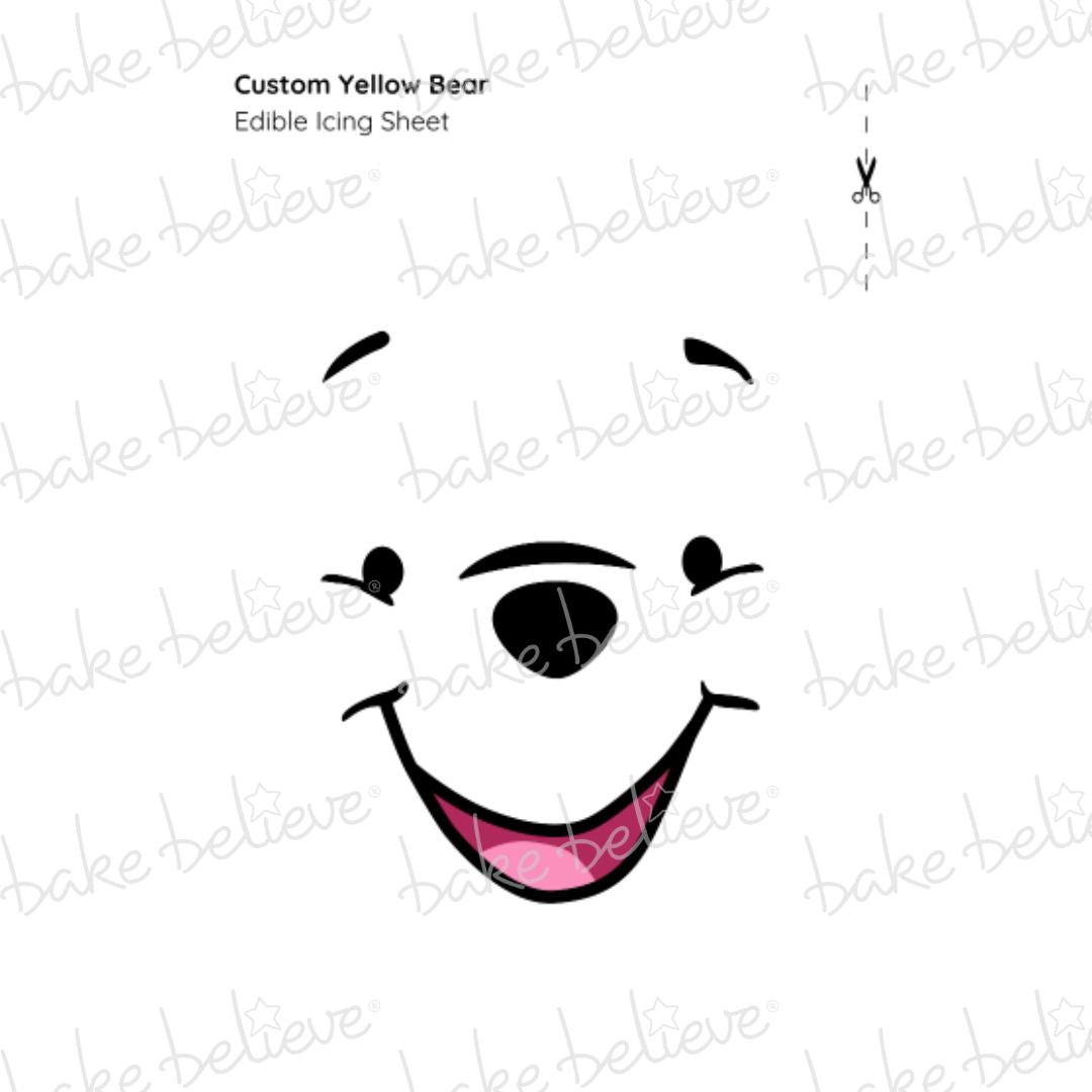 Custom Yellow Bear Edible Images