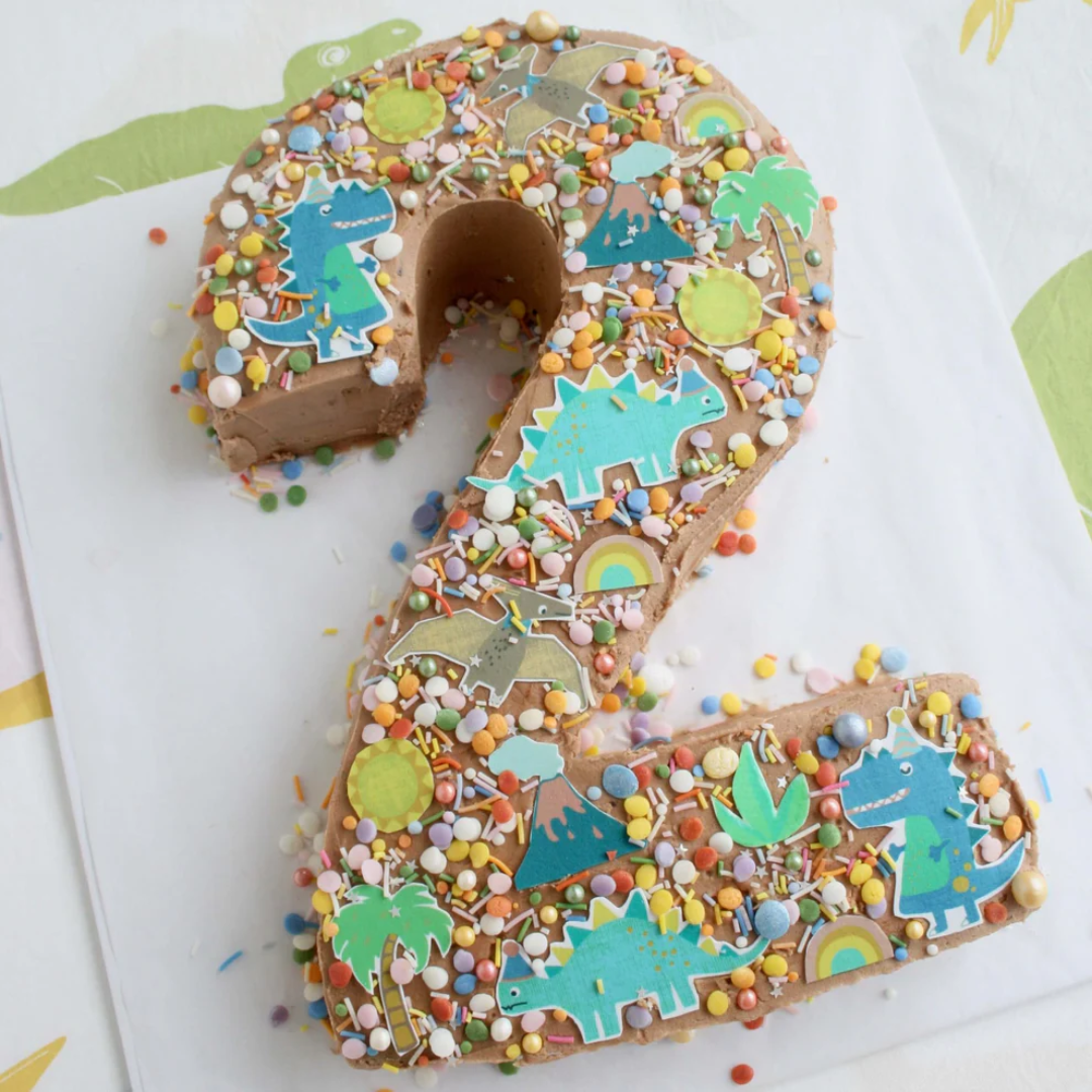 Dinosaur Number Cake Kit