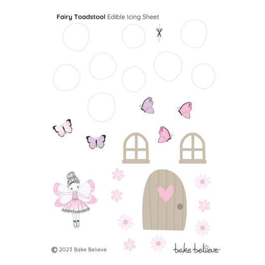 Fairy Toadstool Cherry Red Edible Images