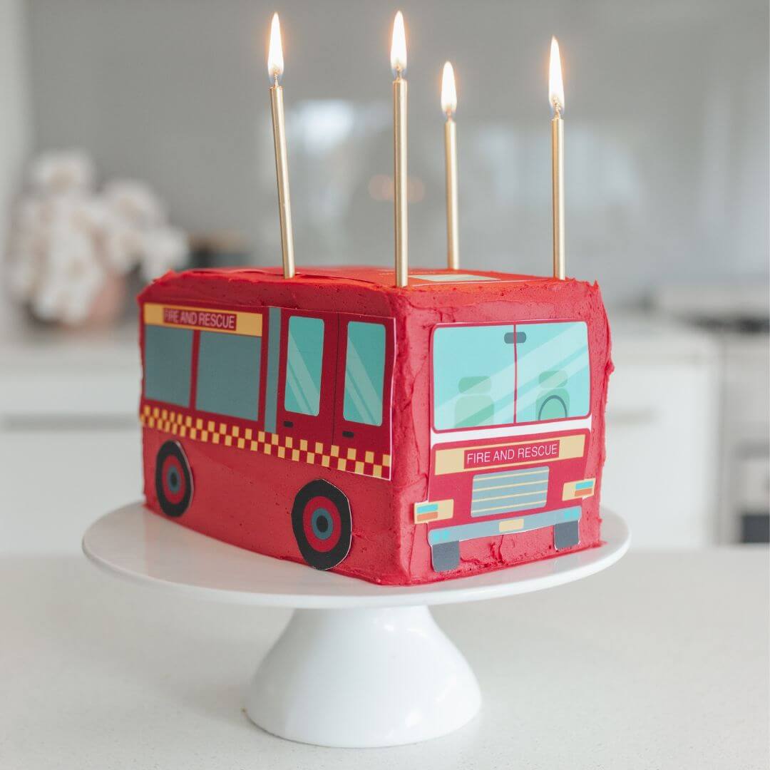 Fire Truck Cake Kit