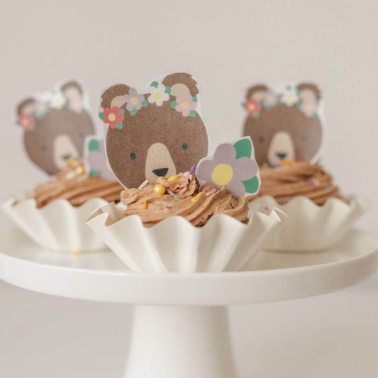 Floral Bear Cupcake Kit