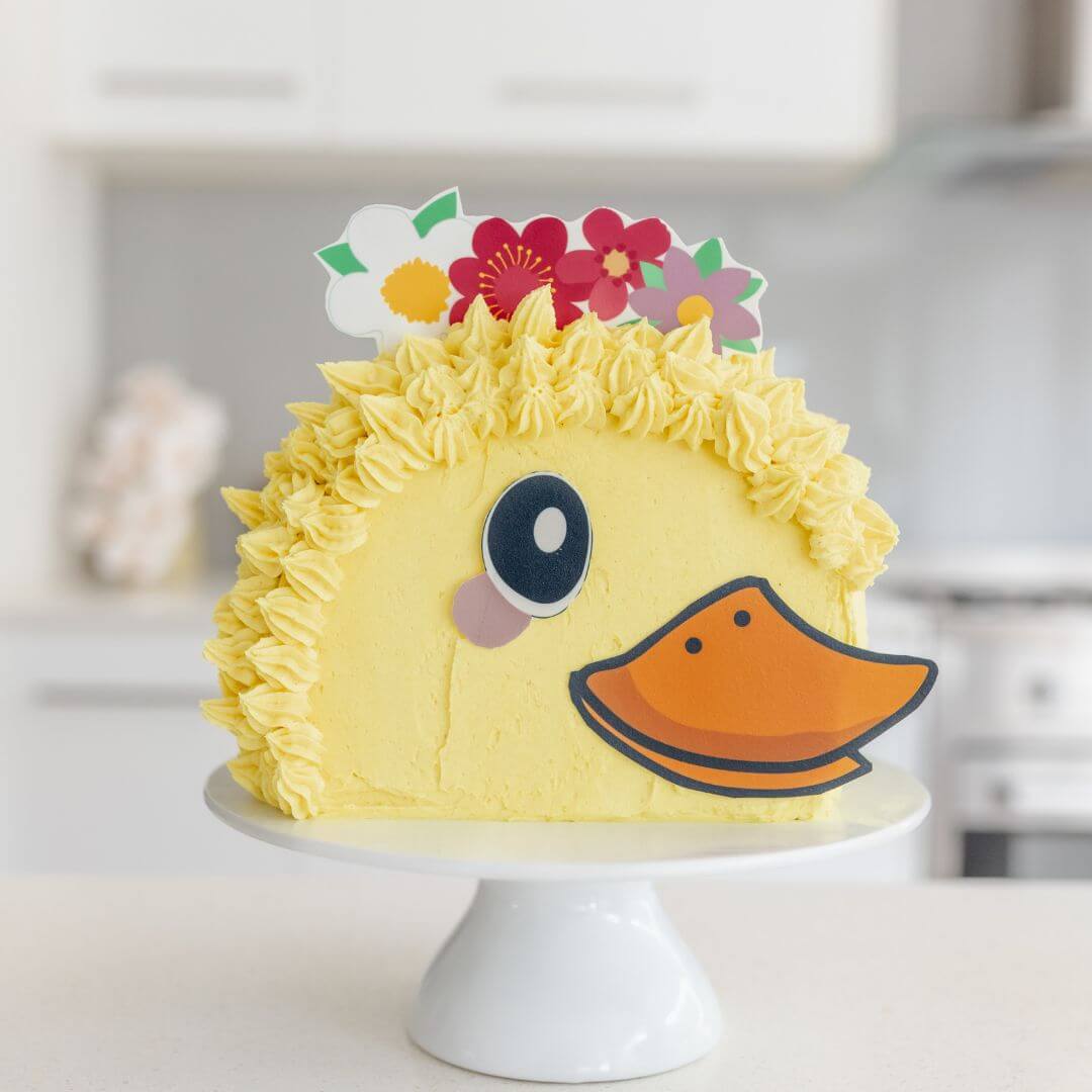 Floral Duck Cake