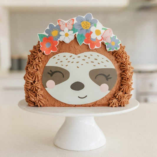 Floral Sloth Cake Kit