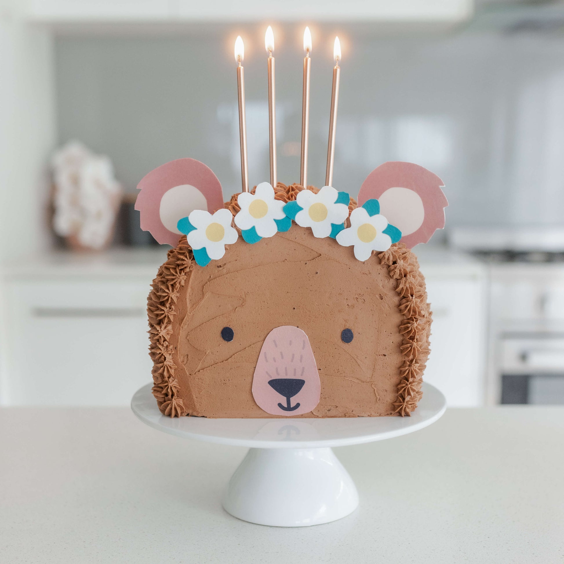 Floral Bear Cake