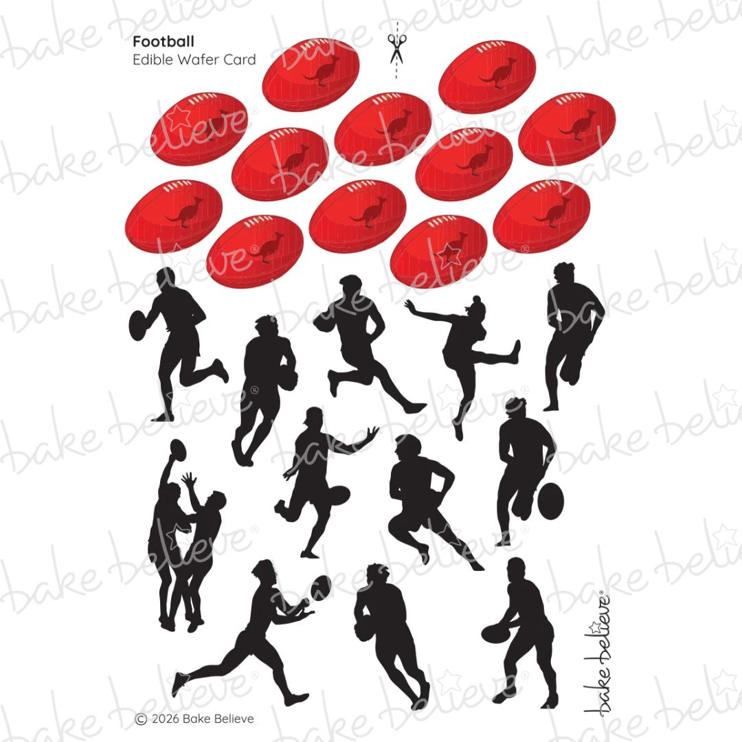 Football Cupcake Edible Images