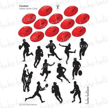 Football Cupcake Edible Images