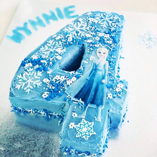 Custom Ice Queen Number Cake Kit