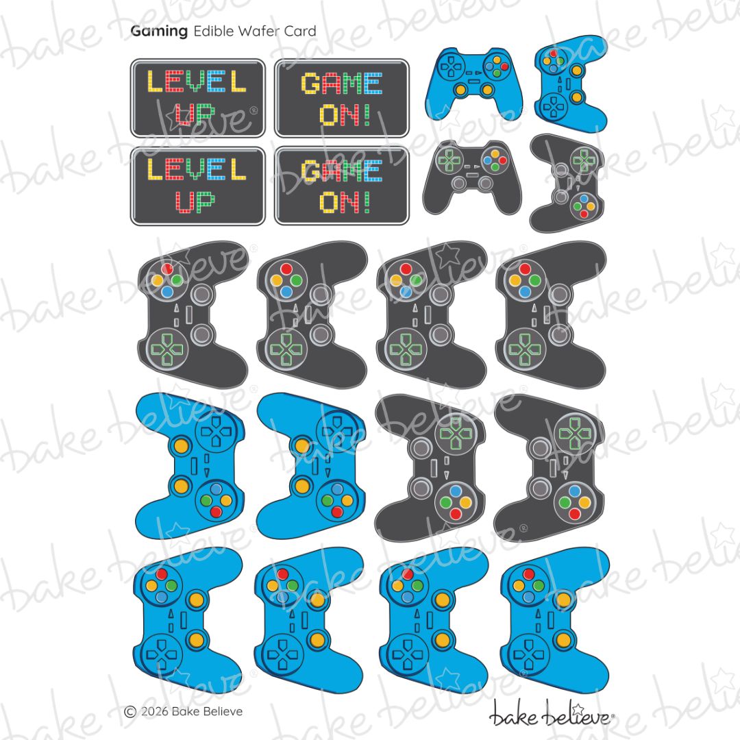 Gaming Cupcake Edible Images
