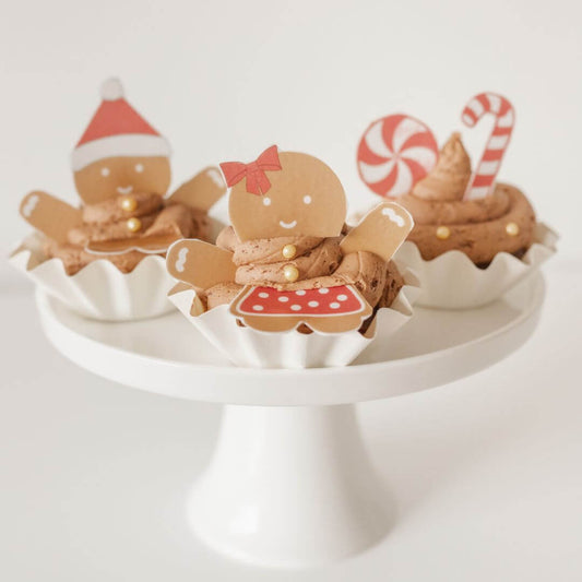 Gingerbread Friends Cupcake Edible Image Set