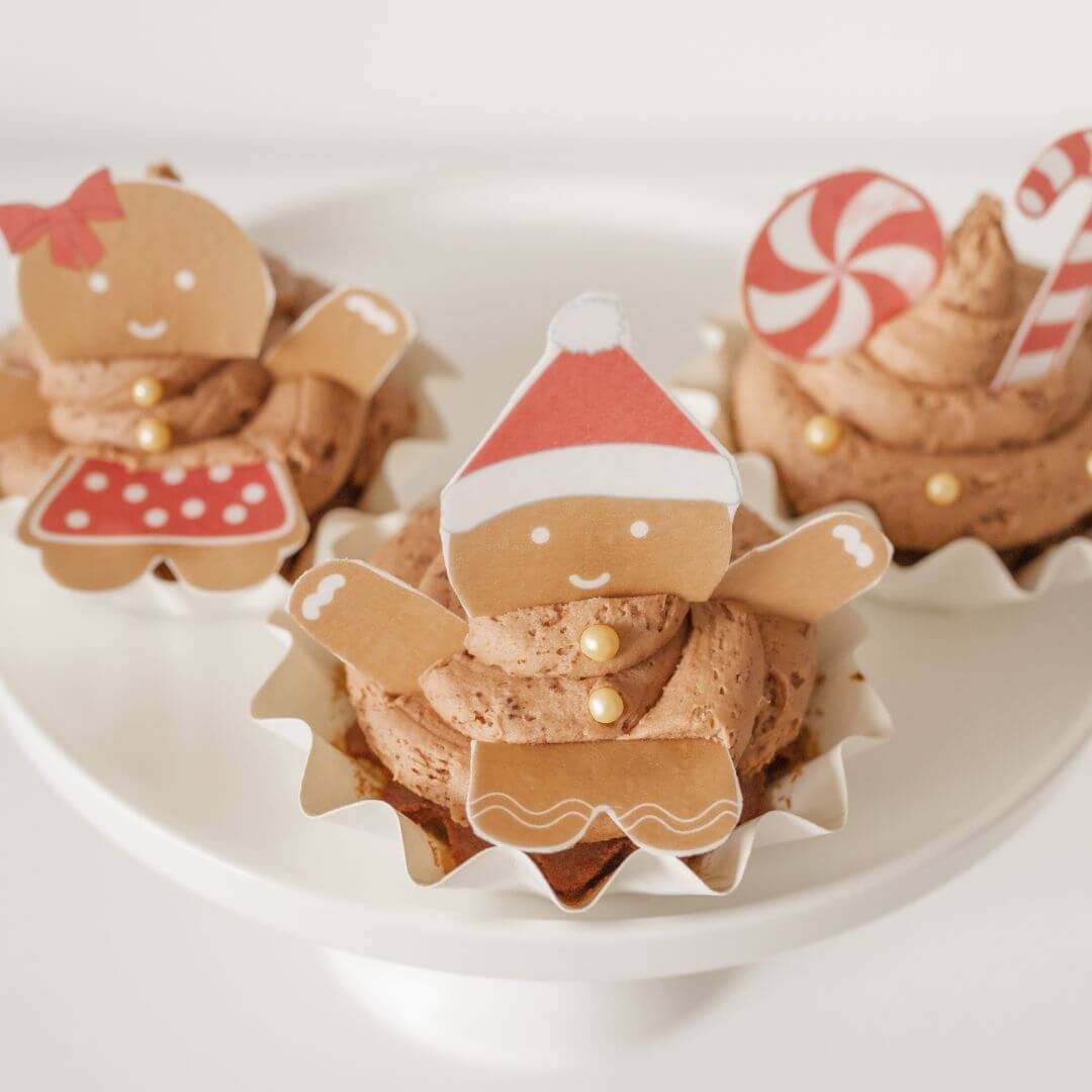 Gingerbread Friend's Cupcake Kit