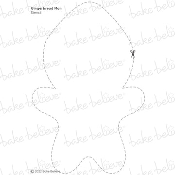 Gingerbread Man Stencil