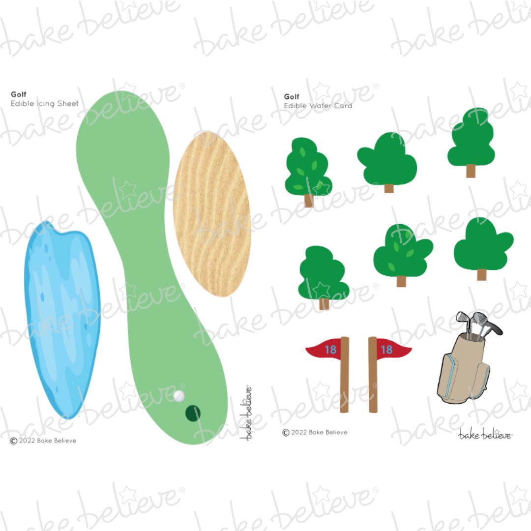 Golf Edible Image Set