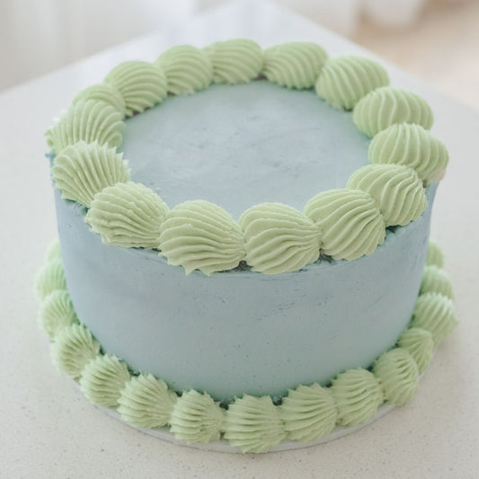 Green on Blue Vintage Cake Kit