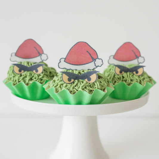 Grinch Inspired Cupcake Kit