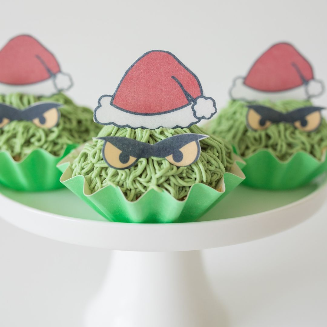 Grinch Inspired Cupcake Kit