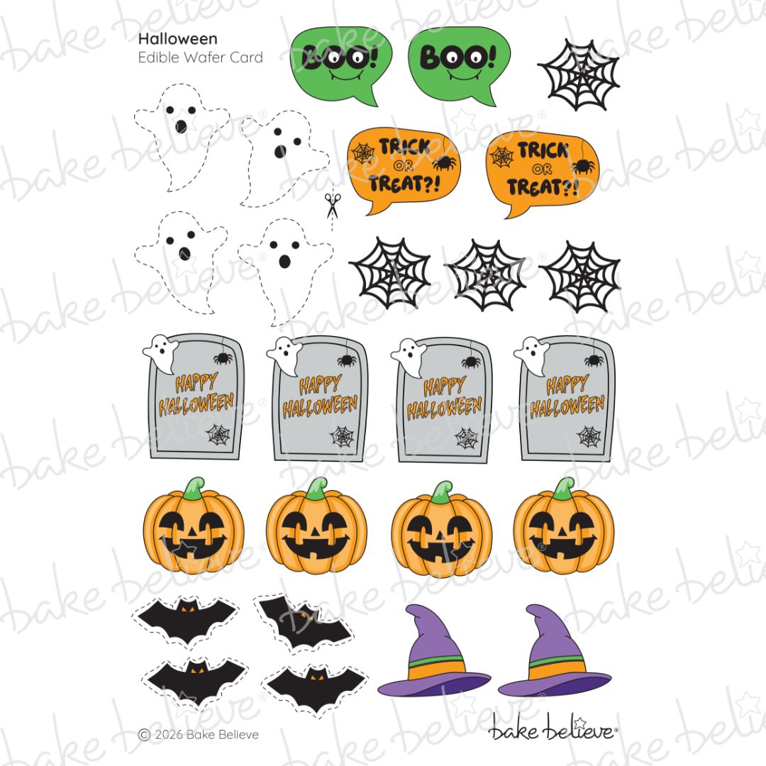 Halloween Cupcake Kit Edible Images