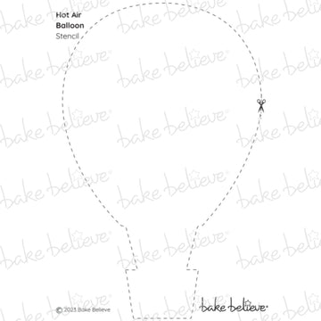Hot Air Balloon Stencil