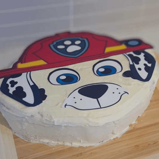 Custom Fireman Pup Cake Kit