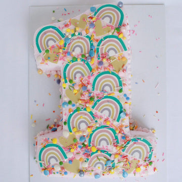 Rainbow Number Cake Kit